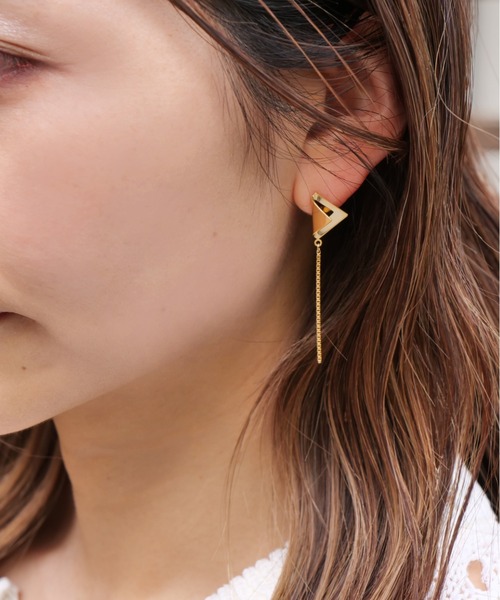 irolier（イロリエール）の「【IROLIER/イロリエール】切り絵サンカクピアス（ピアス（両耳用）・レディース・シルバー/ゴールド・FREE）」の13枚目の写真