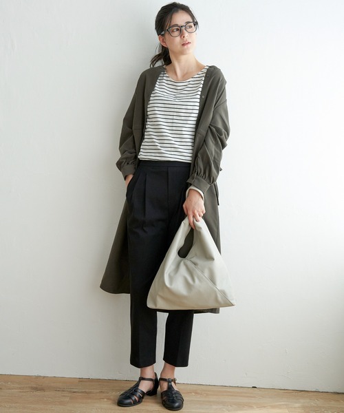 ikka（イッカ）の「２ＷＡＹタックドロストワンピース（ワンピース・レディース・オリーブ/ベージュ・S/M/L）」の3枚目の写真