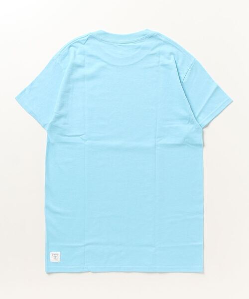 DOWN ON THE CORNER（ダウンオンザコーナー）の「S/S TEE“OPEN 7DAYS”（Tシャツ/カットソー・メンズ・スカイブルー系/ホワイト・SMALL/MEDIUM）」の3枚目の写真
