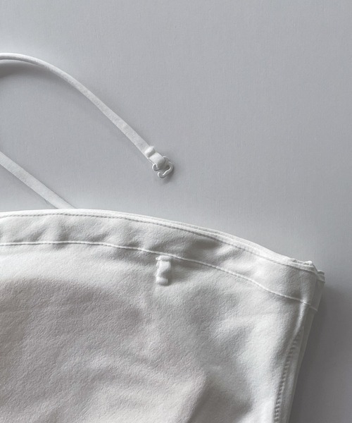 CANAL JEAN(キャナルジーン)の「RED CHOP WORKS パット付きベアキャミソール(キャミソール・レディース・ブラック/ホワイト・ONE SIZE)」の10枚目の写真