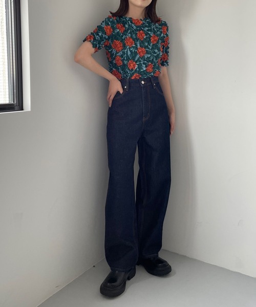 LOWRYS FARM（ローリーズファーム）の「ポップコーンプルオーバーＳＳ　968139（Tシャツ/カットソー・レディース・ブラック/その他/ネイビー・FREE）」の4枚目の写真