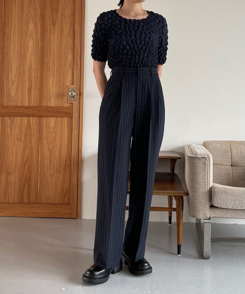 LOWRYS FARM（ローリーズファーム）の「ポップコーンプルオーバーＳＳ　968139（Tシャツ/カットソー・レディース・ブラック/その他/ネイビー・FREE）」の9枚目の写真