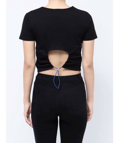 MURUA（ムルーア）の「サークルバックコンパクトカットソー（Tシャツ/カットソー・レディース・ブラック/パープル・FREE）」の11枚目の写真