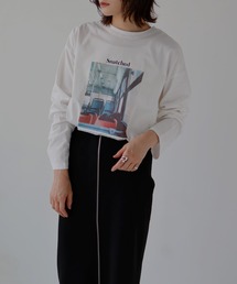 フォトプリント ロングTシャツ