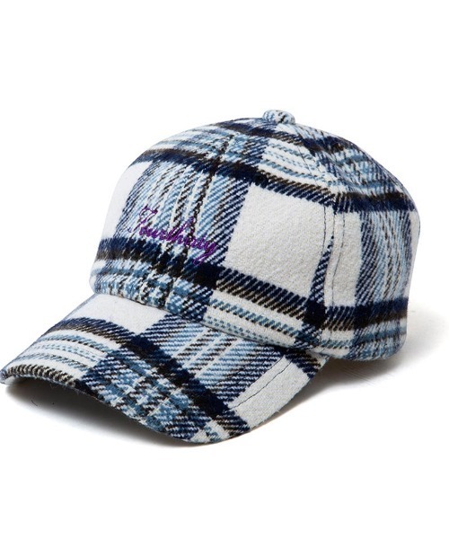 430（フォーサーティ）の「mko11399- NEL CHECK CAP キャップ（キャップ・メンズ・アイボリー/ネイビー・FREE）」の2枚目の写真