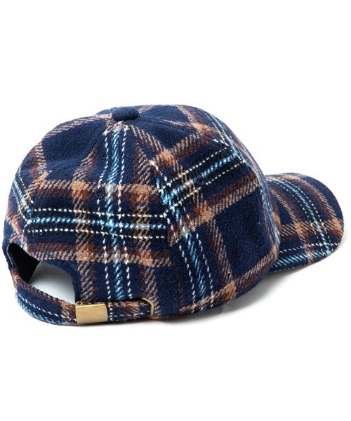 430（フォーサーティ）の「mko11399- NEL CHECK CAP キャップ（キャップ・メンズ・アイボリー/ネイビー・FREE）」の3枚目の写真
