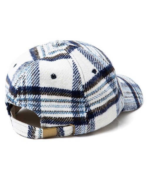 430（フォーサーティ）の「mko11399- NEL CHECK CAP キャップ（キャップ・メンズ・アイボリー/ネイビー・FREE）」の6枚目の写真