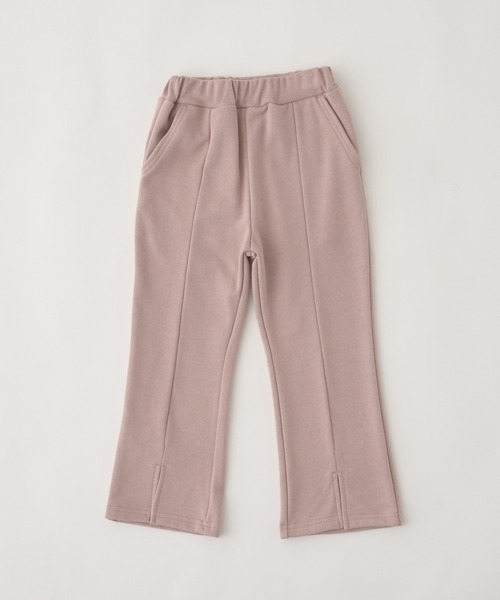 Lycee mine（リセマイン）の「【表コットン毛玉バイバイ】タックスリットフレアパンツ（レギンス/スパッツ・キッズ・ネイビー/オートミール/チャコール/ラベンダー/グレイッシュベージュ・130cm/100cm/110cm/120cm/140cm）」の15枚目の写真