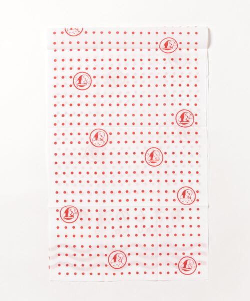 カヤ（カヤ）の「【カヤ】注染長尺手ぬぐい おさる銭湯（ハンカチ/ハンドタオル・レディース・ホワイト×レッド・FREE）」の2枚目の写真