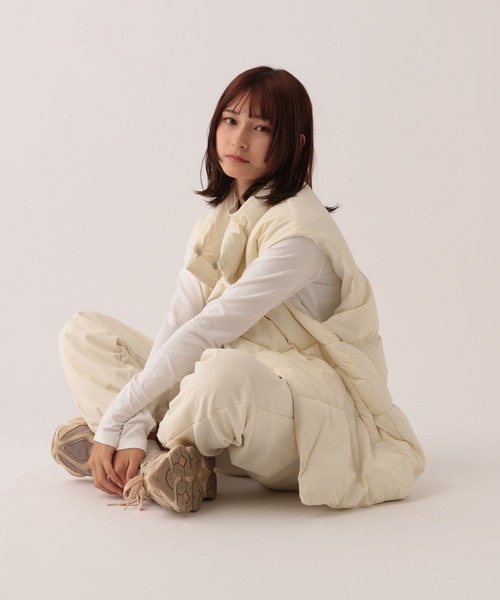 GLOBAL WORK(グローバルワーク)の「大人見え中綿ベスト/AND YUA ANY/961092(ベスト・キッズ・ブラック/アイボリー・150cm/160cm)」の10枚目の写真