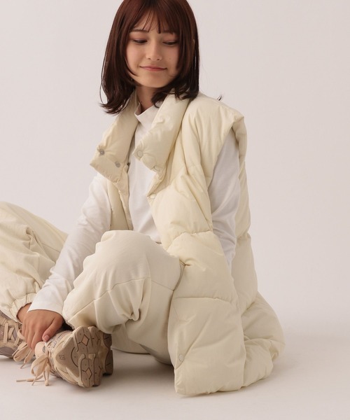 GLOBAL WORK(グローバルワーク)の「大人見え中綿ベスト/AND YUA ANY/961092(ベスト・キッズ・ブラック/アイボリー・150cm/160cm)」の11枚目の写真