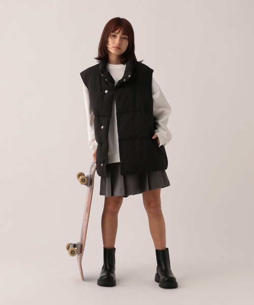 GLOBAL WORK(グローバルワーク)の「大人見え中綿ベスト/AND YUA ANY/961092(ベスト・キッズ・ブラック/アイボリー・150cm/160cm)」の15枚目の写真
