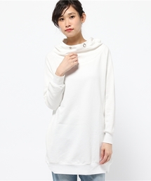 【CAPRICIEUX LE'MAGE】ハイネック風パーカーチュニック