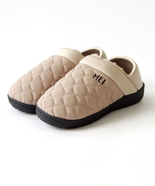 MEI(メイ)の「MEI/メイ キルティング モックシューズ スリッポン 防寒サンダル【233001 / 253101】(スリッポン・レディース・グレー/ブラック/カーキ/ベージュ/グレイッシュベージュ/ブラウン・26.5/22.5/25.5/24.5/23.5/27.5)」の13枚目の写真