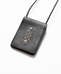 限定値下げ　calee マルチケース　ネックレスストラップセット CALEE（キャリー）の「CALEE/キャリー STUDS LEATHER NECK STRAP