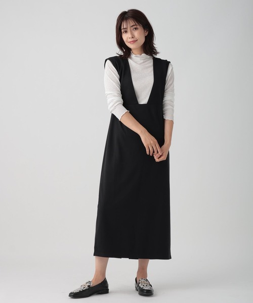 Elura（エルーラ）の「ストラップナロースカート（ジャンパースカート・レディース・ブラウン系その他/ブラック・FREE）」の12枚目の写真