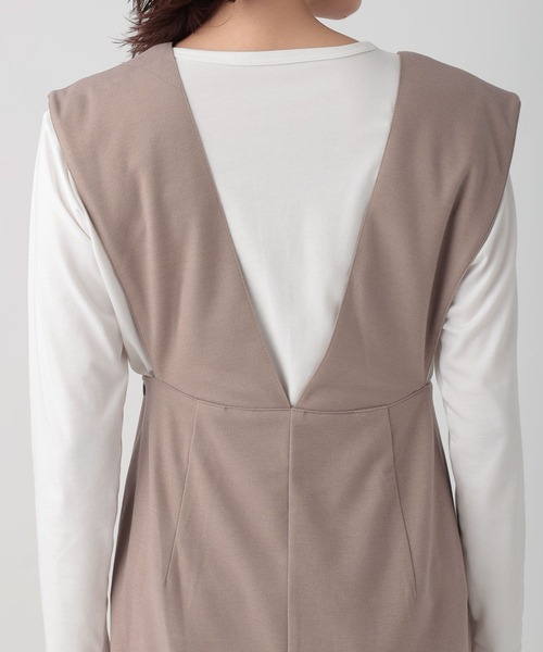 Elura（エルーラ）の「ストラップナロースカート（ジャンパースカート・レディース・ブラウン系その他/ブラック・FREE）」の8枚目の写真