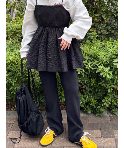 【セルフカット可能,低身長~高身長】selfcut pleats pants（その他パンツ）｜jumelle（ジュメロ）