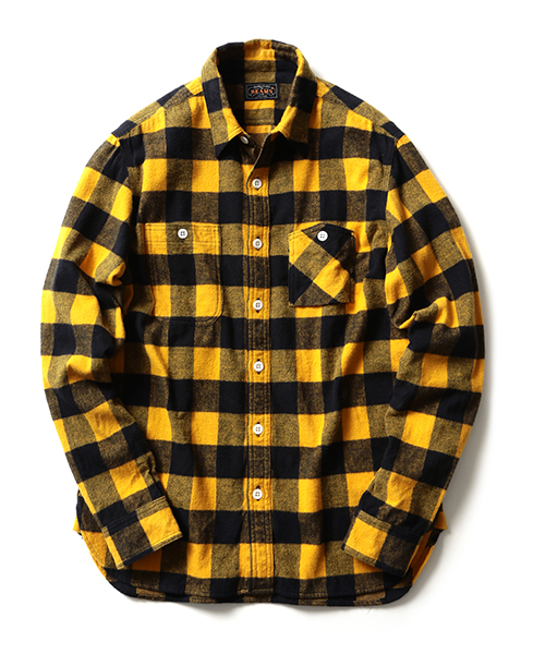 BEAMS PLUS(ビームスプラス)の「BEAMS PLUS / バッファローチェック ワークシャツ(シャツ/ブラウス・メンズ・ブルー/イエロー/レッド・LARGE/MEDIUM/SMALL/X-LARGE)」の3枚目の写真