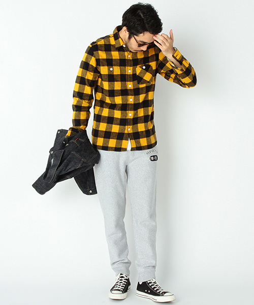 BEAMS PLUS(ビームスプラス)の「BEAMS PLUS / バッファローチェック ワークシャツ(シャツ/ブラウス・メンズ・ブルー/イエロー/レッド・LARGE/MEDIUM/SMALL/X-LARGE)」の7枚目の写真