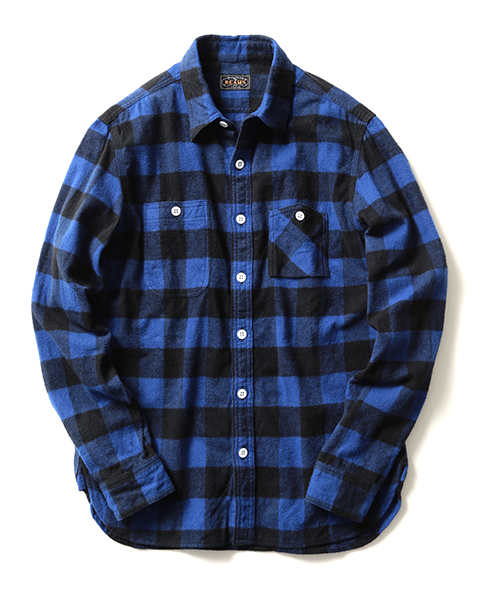 BEAMS PLUS(ビームスプラス)の「BEAMS PLUS / バッファローチェック ワークシャツ(シャツ/ブラウス・メンズ・ブルー/イエロー/レッド・LARGE/MEDIUM/SMALL/X-LARGE)」の6枚目の写真