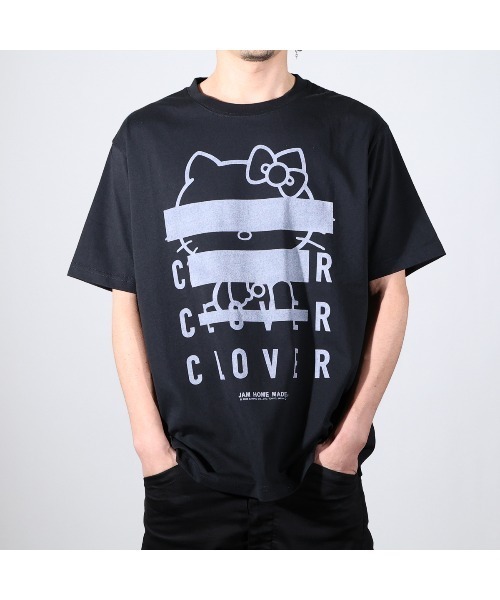 ハローキティコラボ(ハローキティコラボ)の「ハローキティ/HELLO KITTY CLOVER Tシャツ/サンリオキャラクターズ コラボ(Tシャツ/カットソー・メンズ・ブラック/ホワイト・S/L/XXL/XL/M)」の10枚目の写真