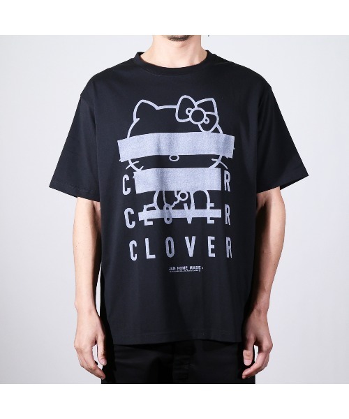 ハローキティコラボ(ハローキティコラボ)の「ハローキティ/HELLO KITTY CLOVER Tシャツ/サンリオキャラクターズ コラボ(Tシャツ/カットソー・メンズ・ブラック/ホワイト・S/L/XXL/XL/M)」の14枚目の写真