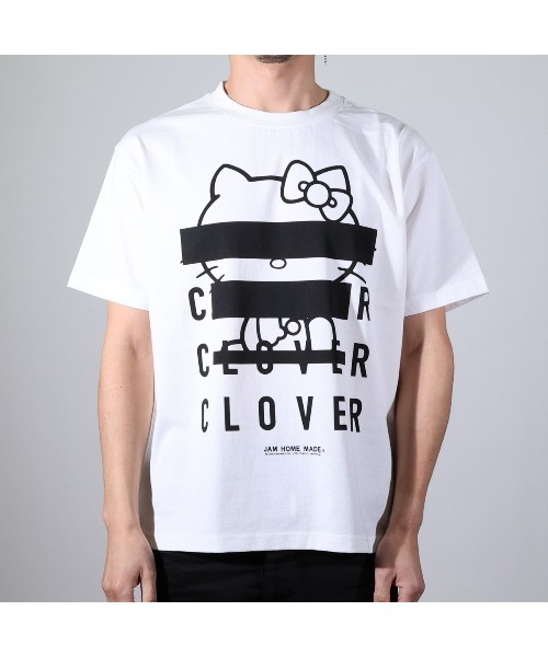 ハローキティコラボ(ハローキティコラボ)の「ハローキティ/HELLO KITTY CLOVER Tシャツ/サンリオキャラクターズ コラボ(Tシャツ/カットソー・メンズ・ブラック/ホワイト・S/L/XXL/XL/M)」の15枚目の写真