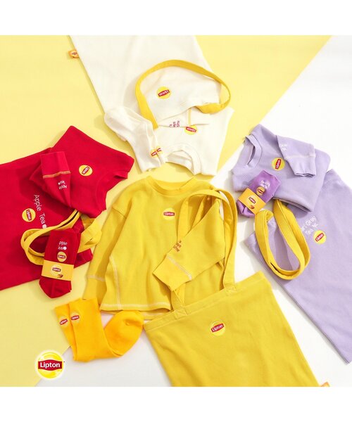 apres les cours（アプレレクール）の「リプトンカラートートバッグ（トートバッグ・キッズ・ラベンダー/イエロー/レッド/アイボリー・FREE）」の6枚目の写真