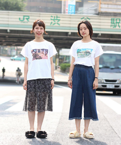 Kastane（カスタネ）の「【Kastane×バケモノの子】人間界プリントTシャツ（Tシャツ/カットソー・レディース・ホワイト・FREE）」の2枚目の写真