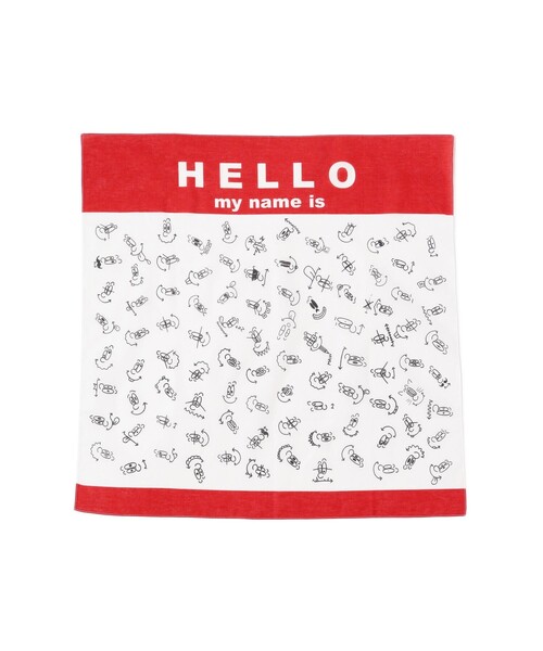 BEAMS T（ビームスティー）の「MAW × BEAMS T / Bandana（バンダナ/スカーフ・メンズ・ホワイト・ONE SIZE）」の3枚目の写真