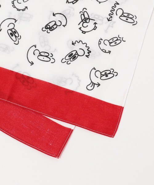 BEAMS T（ビームスティー）の「MAW × BEAMS T / Bandana（バンダナ/スカーフ・メンズ・ホワイト・ONE SIZE）」の4枚目の写真