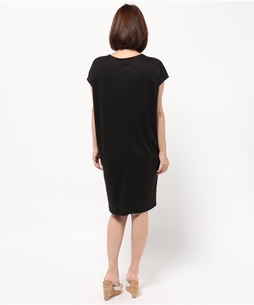 OUTLET（アウトレット）の「【CIAOPANIC TYPY】クラッシュプリントワンピース（ワンピース・レディース・ベージュ/ブラック/サックスブルー・FREE）」の6枚目の写真