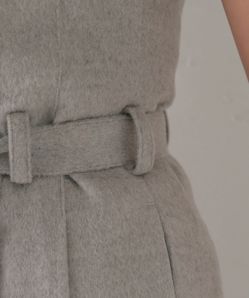 SEEALL(シーオール)の「【SEEALL / シーオール】4 TUCK パンツ(スラックス・レディース・チャコールグレー・MEDIUM)」の15枚目の写真