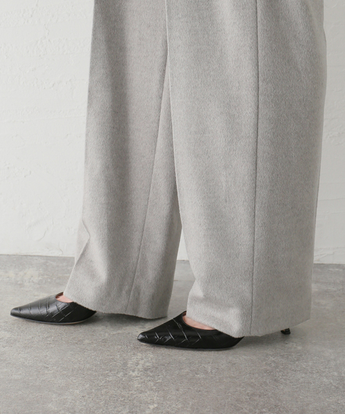 SEEALL(シーオール)の「【SEEALL / シーオール】4 TUCK パンツ(スラックス・レディース・チャコールグレー・MEDIUM)」の16枚目の写真