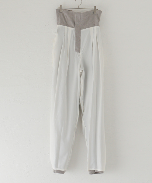 SEEALL(シーオール)の「【SEEALL / シーオール】4 TUCK パンツ(スラックス・レディース・チャコールグレー・MEDIUM)」の18枚目の写真