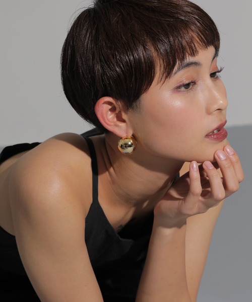 voov（ブーブ）の「ワンタッチ メタル ボール ポイント ピアス 大きめ（ピアス（両耳用）・レディース・ゴールド/シルバー・フリー）」の15枚目の写真