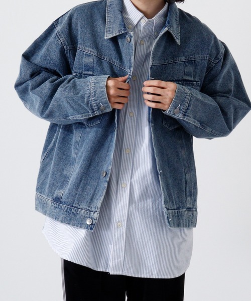 セール】ヴィンテージ加工トラッカージャケット（デニムジャケット