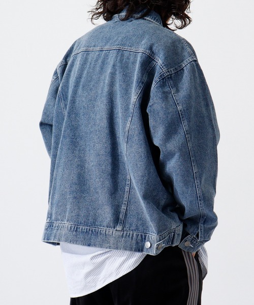 【サイズ1 ダメージ加工】マインデニム トラッカージャケット セール】ヴィンテージ加工トラッカージャケット（デニムジャケット