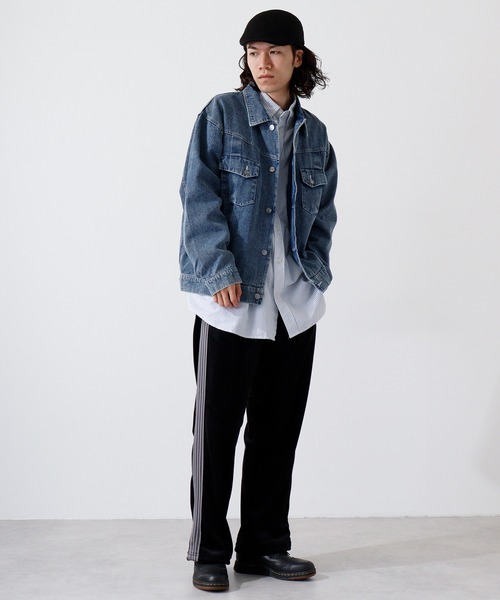 セール】ヴィンテージ加工トラッカージャケット（デニムジャケット