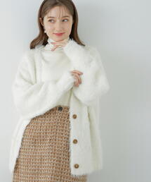 N.（N. Natural Beauty Basic） | ◆フェザーニットカーディガン(カーディガン/ボレロ)