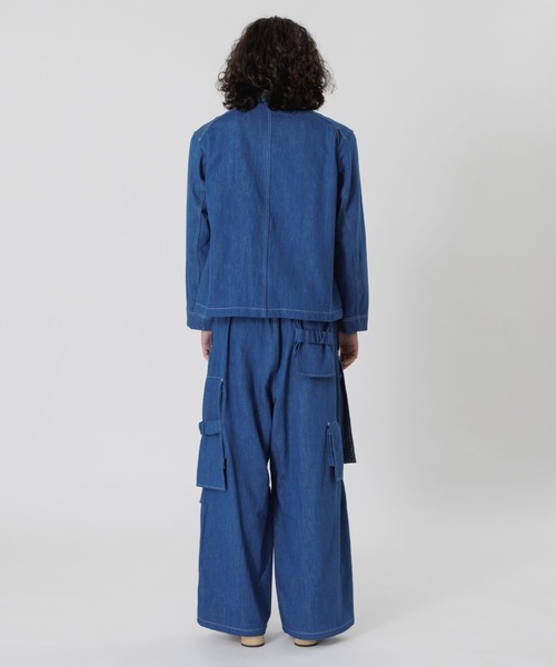 SASQUATCHfabrix.(サスクワァッチファブリックス)の「UTILITY FULL FLAP DENIM JACKET(デニムジャケット・メンズ・インディゴブルー・M/S)」の4枚目の写真