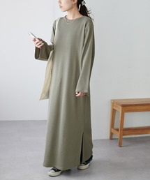 【WEB限定】フレアスリーブワッフルワンピース