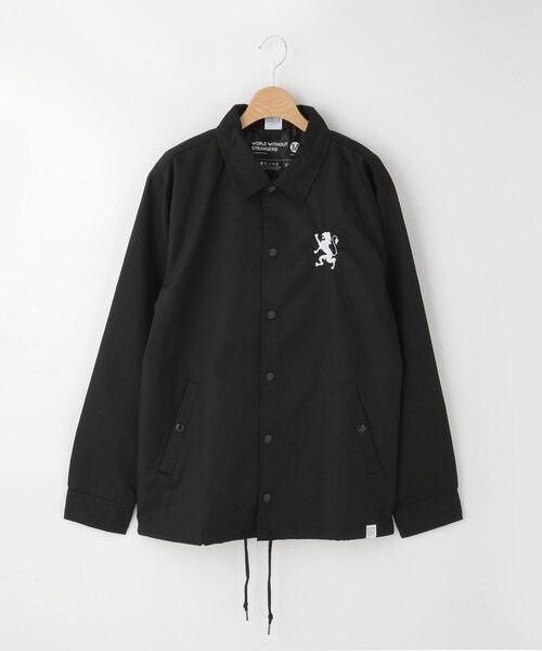 &Bridge(アンドブリッジ)の「GIORDANO 刺繍コーチジャケット(ブルゾン・メンズ・ベージュ/ブラック・03/02)」の2枚目の写真