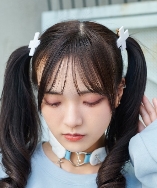 2個セット】バッテン×プラクリップ（バレッタ/ヘアクリップ