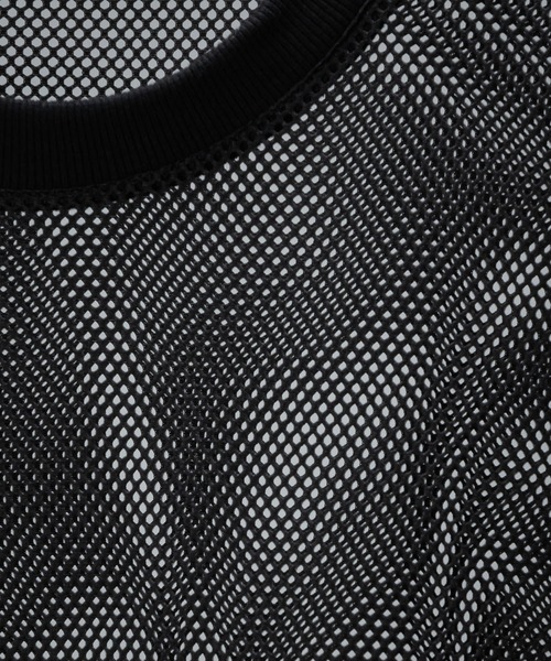 Long Sleeve Mesh Pullover- ロングスリーブメッシュプル