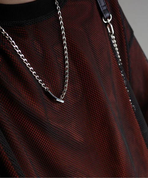 KUUUPY（クーピー）の「Long Sleeve Mesh Pullover- ロングスリーブメッシュプルオーバー（Tシャツ/カットソー・メンズ・ホワイト/ブラック・SMALL/MEDIUM/LARGE）」の8枚目の写真