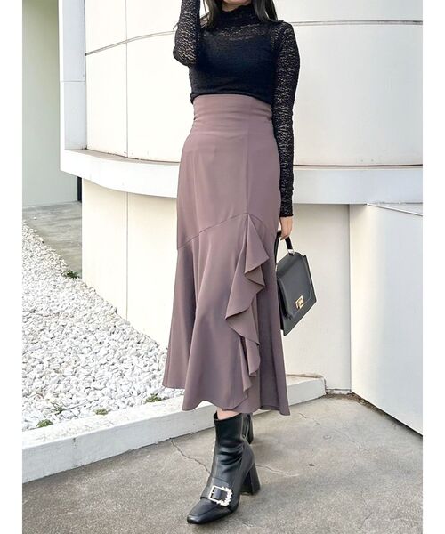 MERCURYDUO（マーキュリーデュオ）の「シアーレースカットソー（Tシャツ/カットソー・レディース・ミント/ブラック/オフホワイト・FREE）」の12枚目の写真