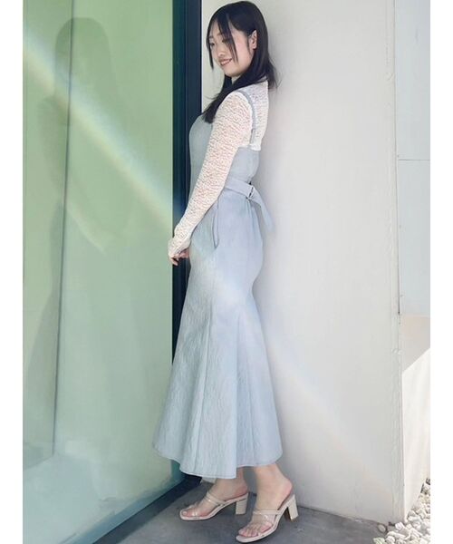 MERCURYDUO（マーキュリーデュオ）の「シアーレースカットソー（Tシャツ/カットソー・レディース・ミント/ブラック/オフホワイト・FREE）」の17枚目の写真