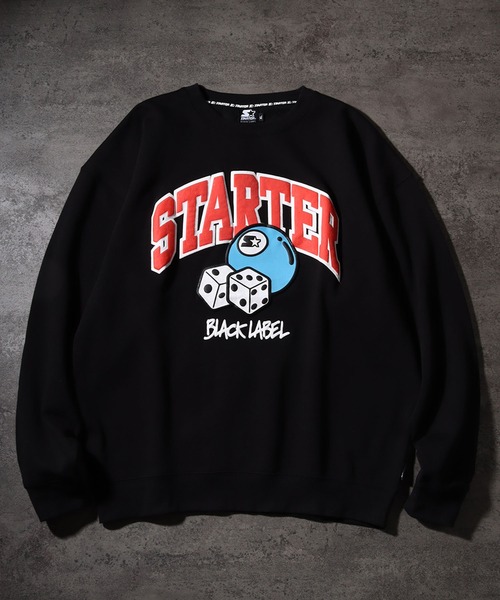 STARTER BLACK LABEL（スターターブラックレーベル）の「【STARTER /スターター】グラフィック発砲プリント 裏起毛 オーバーサイズ スウェットプルオーバー（スウェット・メンズ・ホワイト系/ブラック/ブラウン・M/L/XL）」の2枚目の写真